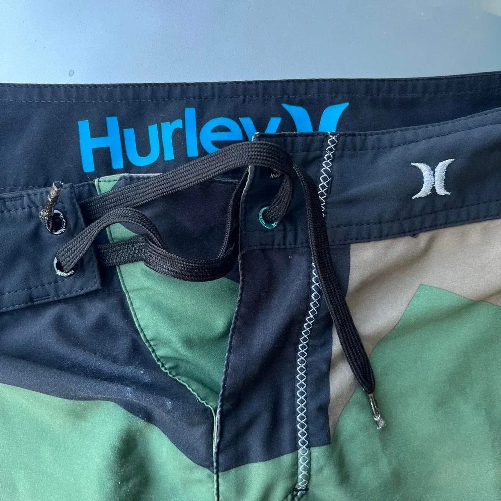 Multi-coloured Hurley camo board shorts